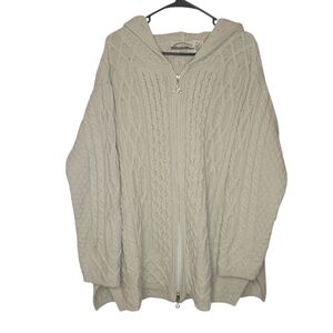 Women's Cream Cable Knit Sweater